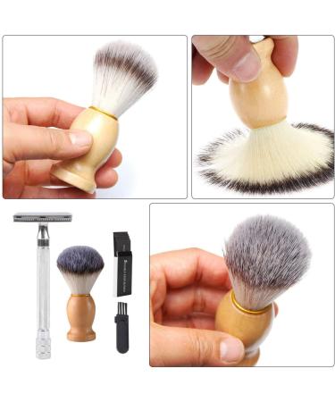 Fomiyes Manual Razor Set for Men - Precision Wet Shaving Metal Hairbrush & Safety Razor - Premium Grooming Kit - Buy Online on GoSupps.com