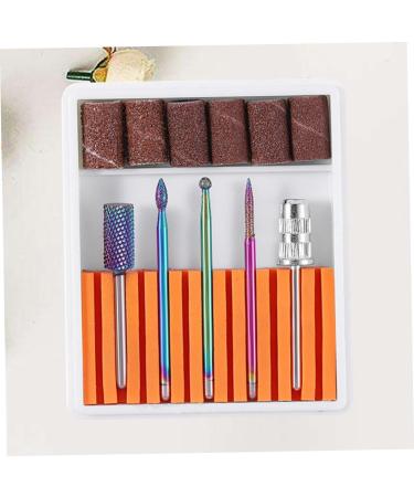 POPETPOP 1 Set Nail Drill Bits for Acrylic Electric Nail File Drill Bits Cuticle Drill Bit Nail Polish Tools Drill Bits for Nails Pedicure Bits Electrical Tools Tungsten Steel Grinding Head 6.5x5.5cm Orange - Buy Online on GoSupps.com