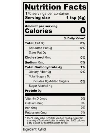 Anthony's Xylitol Sweetener 1.5 lb - Birch-Made, Gluten Free, Keto Friendly, Non GMO Granulated - Buy Online on GoSupps.com