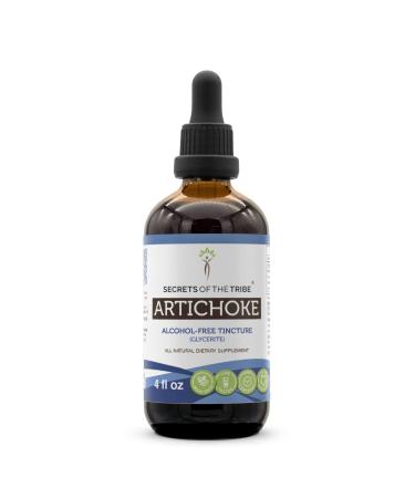 Secrets of the Tribe Artichoke Tincture Alcohol-Free Liquid Extract Artichoke (Cynara scolymus) Dried Leaf (4 FL OZ) 4 Fl Oz (Pack of 1)