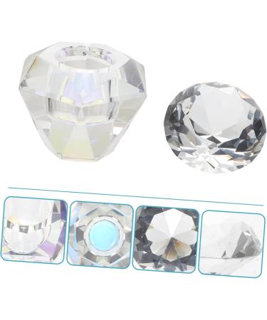 Ipetboom 1pc Nail Art Crystal Cup Glass with Lid Diamonds for Nails Liquid Powder Dappen Dish Matte Clear Nail Polish Nail Art Supplies Nail Art Dish Cup White Care Cant See Thing - Buy Online on GoSupps.com