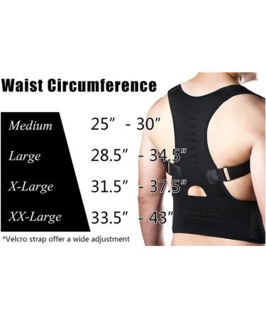 Adjustable Back Posture Corrector Magnetic Therapy Posture Corrector Brace Shoulder Back Brace Support Belt - Buy Online on GoSupps.com