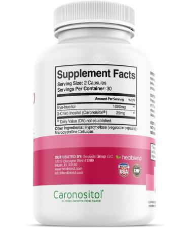 healblend Myo & D-Chiro Inositol Plus Supplement Blend Hormonal Balance Healthy Ovulation & Overall Wellness Support for Women Fertility and Pregnancy Health (2 Pack) - Buy Online on GoSupps.com