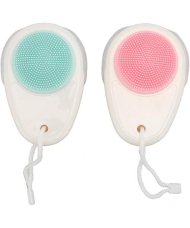 Soft Bristle Double Sided Face Brush Exfoliator and Cleanser Promotes Circulation with Lanyard with Ergonomic Handle - Buy Online on GoSupps.com