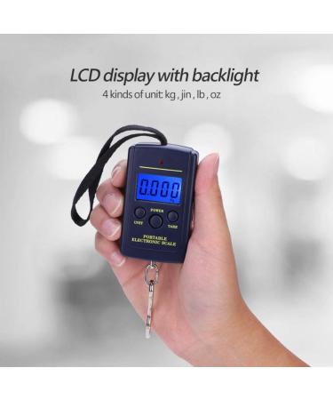 Buy Digital Hanging Fish Scales - 40kg Portable Angler Scale with LCD Display & Unit Options | International Shipping Available - Buy Online on GoSupps.com