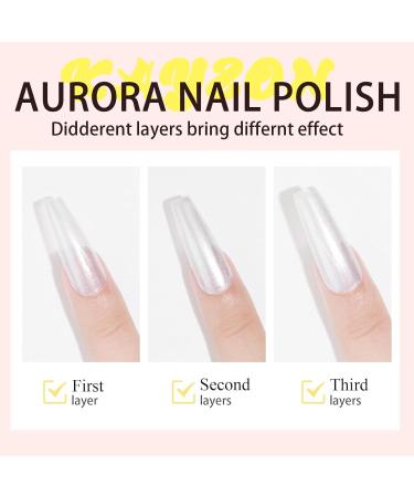 Pearl White Nail Polish - Nail Varnish Quick Dry & Long Lasting Aurora Shine Nail Polishes Pearlescent Nail Paint Shiny Glitter Nail Polishes DIY Manicure Nail Paint for Women ABJ10 - Buy Online on GoSupps.com