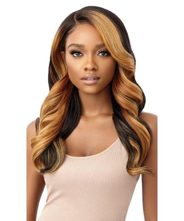 Outre Synthetic Melted Hairline HD Lace Front Wig - BEGONIA (DRFF CARAMEL MOCHA) - Premium Quality Synthetic Wig - Buy Online on GoSupps.com