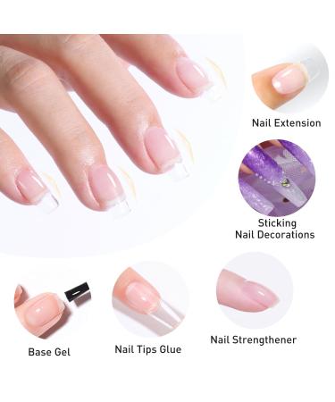 Beautilux 5-in-1 Builder Base Gel - 100ml Transparent Nail Gel for Extensions & Base Coat - Buy Online on GoSupps.com