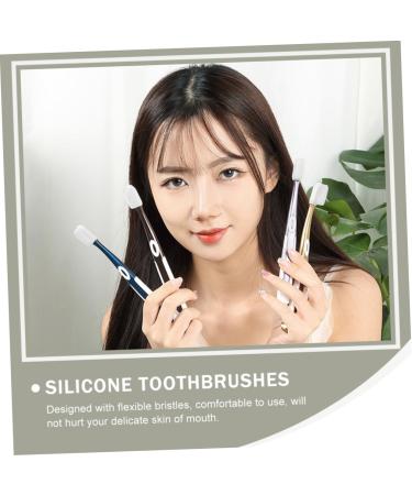 Mobestech 4-St Nano Toothbrush Replacement Heads - Silicone Travel & Household Cleaning Brush (1 Pack) - Soft Gum Care - Buy Online on GoSupps.com