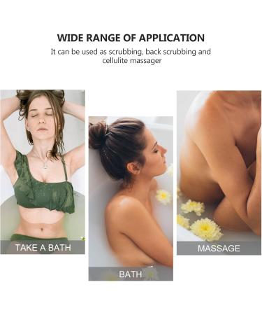 Fomiyes Ergonomic Silicone Back Brush - Shower Scrubber for Women | Peeling & Exfoliating Bathing Brush - Buy Online on GoSupps.com