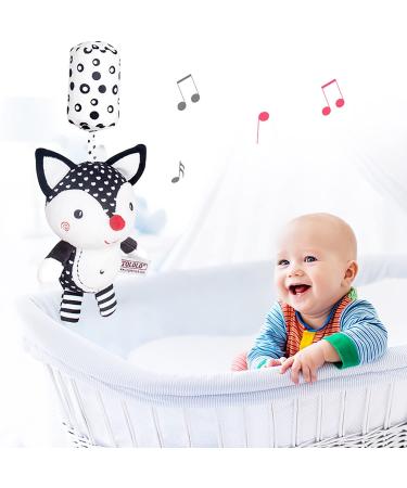 Eikada Baby Rattling Toys - High Contrast Black & White Newborn Plush Toys for Car Seat Baby Bed & Stroller (3 Pack) - Buy Online on GoSupps.com