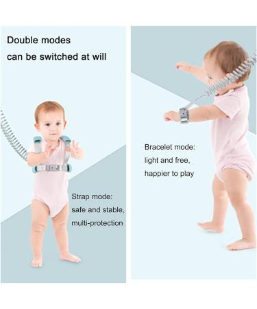 TOPWAYS 2in1 Toddler Anti Lost Leash Walking Harness & Safety Wrist Link Belt (Blue) - Buy Online on GoSupps.com