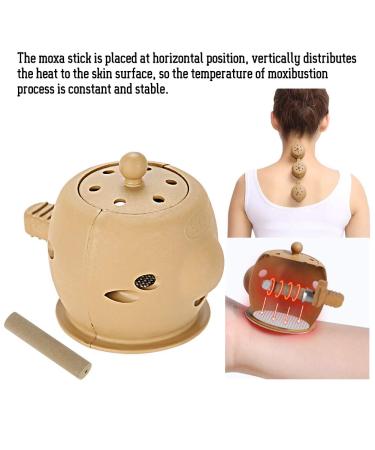 Smoke-Free Moxa Rolls & Stick Kit - 8 Self-Adhesive Moxibustion Box + 100 Moxa Sticks for Pain Relief | Ideal for Shoulders Stomach Legs Back - Buy Online on GoSupps.com