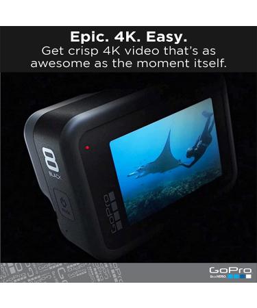 GoPro HERO8 Black - Waterproof Action Camera | 4K Ultra HD Video, 12MP Photos, Live Streaming & Stabilization - Buy Online on GoSupps.com