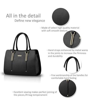 Nicole&Doris Embossing Fashion Travel Bags | Wild School Backpacks & PU Leather Handbags - Black - Buy Online on GoSupps.com