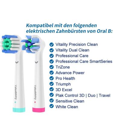 16 Compatible Supplement Brushes for Oral-B Electric Toothbrush - 4 Precision 4 Cross 4 3D Whitening & 4 Sensitive Clean - 1 Pack - Buy Online on GoSupps.com