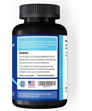 Highland Nutritional Lab R Lipoic Acid (Na) 300mg per Serving 120 Capsules Up to 5X Improved Absorption Excellent Nutritional Supplement for Healthy Metabolism Support and Antioxidants-1 Bottle - Buy Online on GoSupps.com