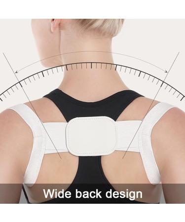 Posture Corrector Women and Men Back Brace Alignment Humpback Orthosis Pain Relief Shoulder Support Adjustable Back Straightener Back Posture Black-X-Large Black-X-Large(White) - Buy Online on GoSupps.com