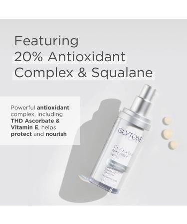 Glytone Age-Defying C+ Advanced Antioxidant Serum - Collagen-Boosting Formula for Fine Lines and Wrinkles - 1 fl. oz. - Paraben-Free & Fragrance-Free - Buy Online on GoSupps.com