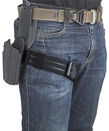 IDOGEAR Tactical Leg Strap Thigh Belt for Holster Knife Outdoors EDC - Elastic Nylon Black - Buy Online on GoSupps.com
