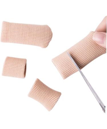 Lurrose 4pcs Silicone Gel Thumb Toe Protectors - Foot Cap Gel Pad Sleeves for Toe and Thumb - Nylon Sleeve Buffer Tube - Finger Cot Toe Cover - Thumb Picture 1 - Buy Online on GoSupps.com