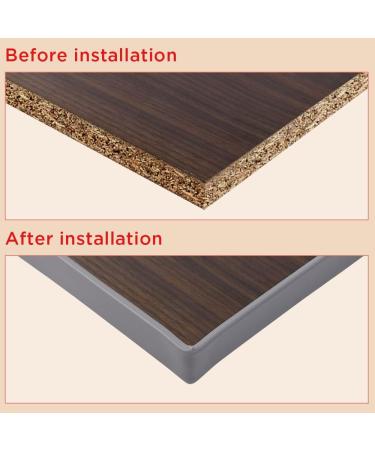 flintronic 5m*20mm U-Shape Flexible Furniture Edge Banding Baby Safty Baby Edge Protector Self Adhesive TPE Wood Edging Tape DIY Furniture Edge Trim for Table Cabinet Furniture Restoration Gray 5m*20mm - Buy Online on GoSupps.com