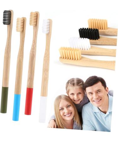 FRCOLOR 12 Pcs Organic Bamboo Toothbrush Set - Eco-Friendly Kids & Infant Toothbrushes Travel-Friendly Charcoal Pink Design - Buy Online on GoSupps.com