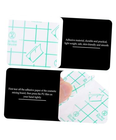 100pcs Makeup Hand Palette Disposables - Cream Fingernail Cleaner Stickers & Cosmetic Mixer - White Tear Stick Holders for Nail Accessories - Buy Online on GoSupps.com