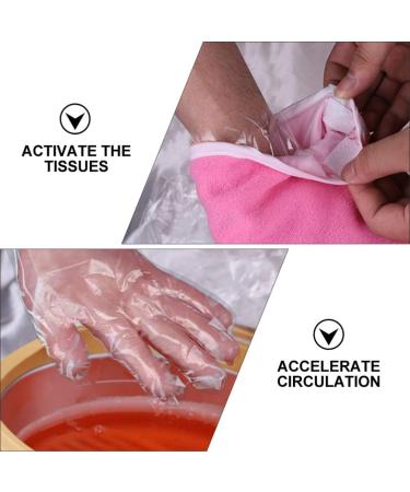Minkissy Bath Spa Set - Moisturizing Paraffin Wax Gloves and Bath Liners for Hand and Feet Care - Men and Women - Random Pink Color - 1 Set - Buy Online on GoSupps.com