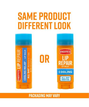 O'Keeffe's Cooling Relief Lip Repair Lip Balm - Pack of 4 - Buy Online on GoSupps.com