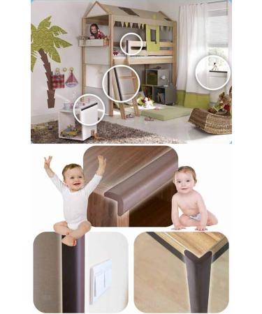 Tuokay L Shaped 6m Baby Proofing + 8 Corner Guards Set - Child Safety Edge & Corner Protectors in Black | Ideal for Table, Chair, Furniture, Bed, Door, Wall - Baby Proofing Kit - Buy Online on GoSupps.com