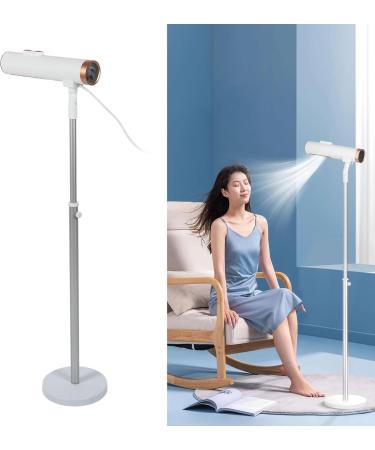 Hair Dryer Adjustable Stand Up Hair Dryer Negative Ions Frizz Control White Gold US Plug 110 240V - Buy Online on GoSupps.com