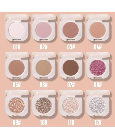Monochrome Glittle Eyeshadow | Vegan Light Brown Glitter | Talc & Cruelty-Free Pressed Powder - Buy Online on GoSupps.com