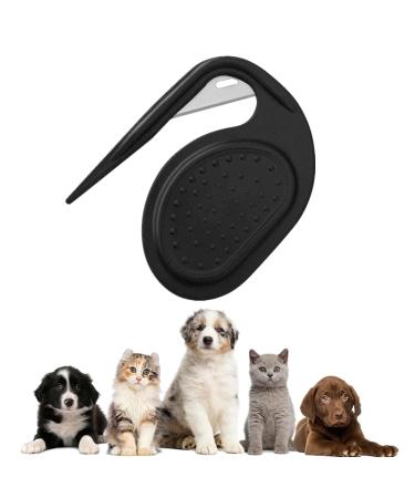 Knitting COMB PET PET GROOMING TOOL CAT COMB DOG PET HAIR REMOVAL GRooming Brush Knotting Comb for Cats Knotting Comb Cats Pet Massage Hair Removal Com For Removing Tangled Hair (Black)