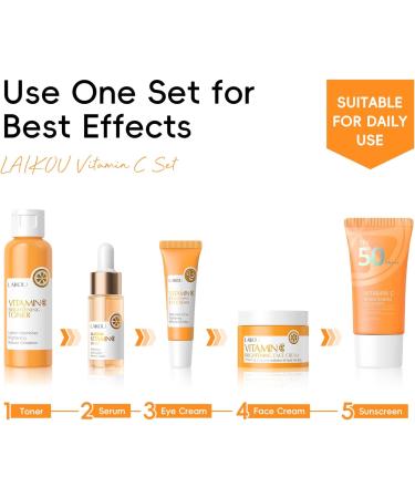 LAIKOU Sakura sunscreen face 2 x 50 ml vitamin c - Buy Online on GoSupps.com