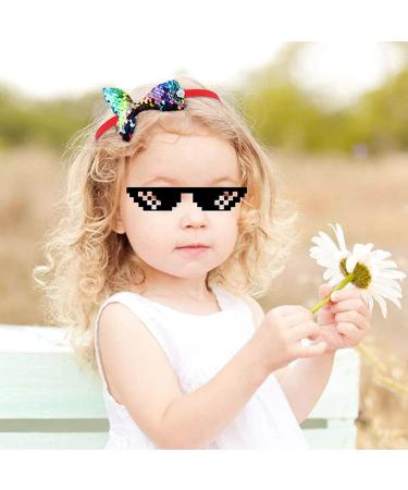 Shop 6-Piece Sequin Hair Headband Set for Girls - Glittery Elastic Hair Accessories for Trendy Kids - Buy Online on GoSupps.com