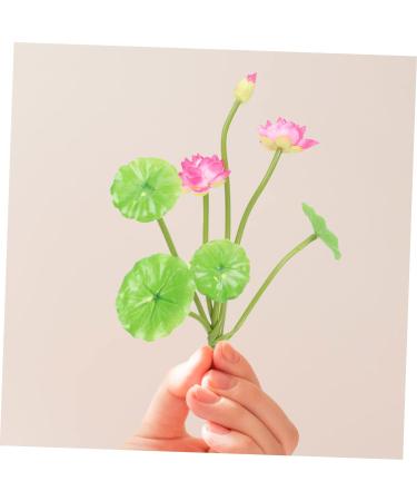 Zerodeko 4 Bunches Artificial Lotus Artificial Wedding Bouquet Green Decor Fake Plant Decor Summer Plant Decor Lifelike Simulation Lotus Faux Plant Greenery Little Lotus Plastic Modeling Assorted Colorx2pcs 24.5X15CMx2pcs - Buy Online on GoSupps.com