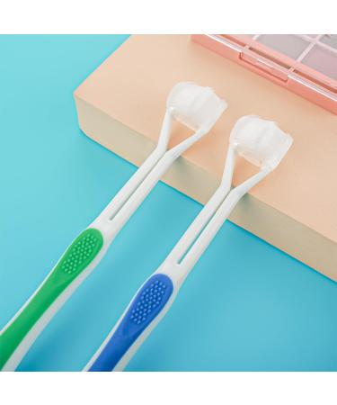 Wllhyf Autism Toothbrush for Adults & Children - 3-Sided Soft Travel Toothbrush for Complete Gum Care Deep Cleaning with Large Angle Bristles (2 Pack) - Buy Online on GoSupps.com