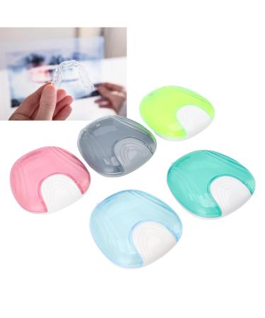 5pcs Adult Orthodontic Retainer Storage Box - Portable Denture Case for Travel & Home - Buy Online on GoSupps.com