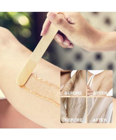 GreenLife 500g Hard Wax Beads with 10pcs wax stick Hard Wax Beans Hair Removal Painless Waxing Bean Home wax Kit for Facial Legs Arms Body Bikini Brazilian Pearl Depilatory Hot Waxs for Women and Men (500g Bagged Honey) - Buy Online on GoSupps.com