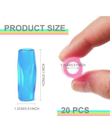 TSHAOUN 20-Pack Ergonomic Pen Holders for Children | Silicone Grips & Storage Box for Writing Aid | Perfect for Preschool Kids - Buy Online on GoSupps.com