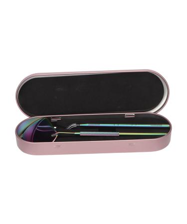 Eyelash Lifting Mirror Tweezers Set Stainless Steel Eyelash Mirror Tool with Detachable Stick Portable Eyelash Extension Kit