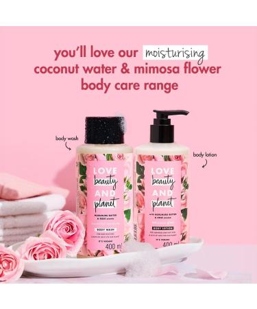 Shop Luv Beauty & Planet Murumuru Butter & Rose Body Wash - 13.5 fl oz Moisturizing Shower Gel for Soft Skin | International Shipping Available - Buy Online on GoSupps.com