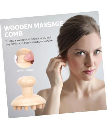 SESESFOUFU 1STK Wooden Massage Comb for Health & Wellness | Dandruff Relief & Blood Circulation | Archaboot Shampoo & ChamMassage - Ideal for Home Use - Buy Online on GoSupps.com