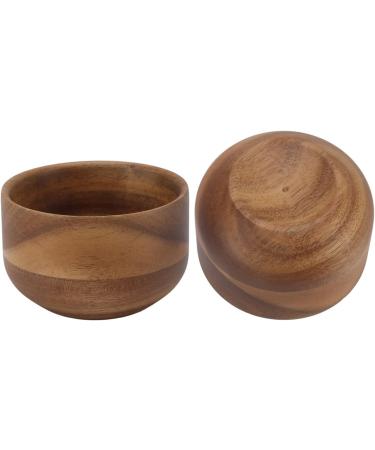 Fdit Men's Wooden Shaving Bowl | Compact Foam & Soap Mug | Exfoliating Razor Accessory for Smooth Shaves - Buy Online on GoSupps.com