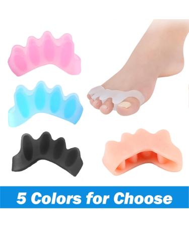 2Pcs Children's Gel Toe Separator & Bunion Corrector | Kids Toe Protector Spacer for Hallux Valgus - White - Buy Online on GoSupps.com