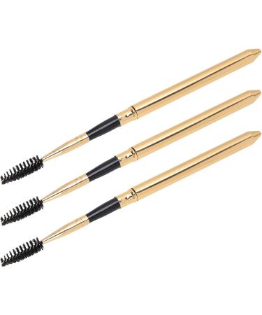Set of 3 Eyelash Brushes with Spiral Rod Design for Curling and Cleaning Eyelashes and Eyebrows - Buy Online on GoSupps.com