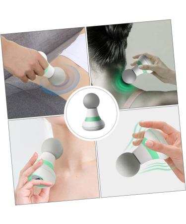 SESESFOUFU Portable Percussion Muscle Massage Device - 1STK Fascies Masion Power Tools for Ultimate Body Relaxation | USB Pebble Gel 11.5x7.5cm Green - Buy Online on GoSupps.com