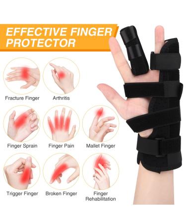 Adjustable Finger Splint Brace for Ring & Pinky Finger | Trigger Finger Splint | Pain Relief & Arthritis Support | Reversible Immobilizer for Right & Left Hand - Buy Online on GoSupps.com