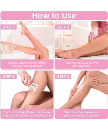 Waxing Strips 160pcs for Men & Women | Skin-friendly & Tear-resistant | Hair Removal on Body, Legs, Bikini & Face - Buy Online on GoSupps.com